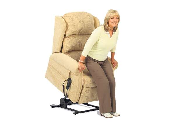 The Surrey mobility chair while it is rising up